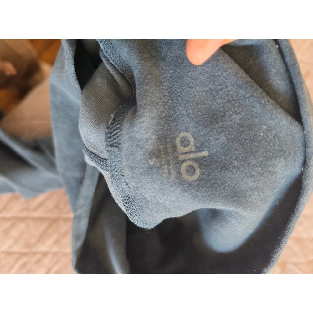 Alo Denim Acid Washed Style Tie Dye Gray Athletic Outdoor‎ Leggins sz S